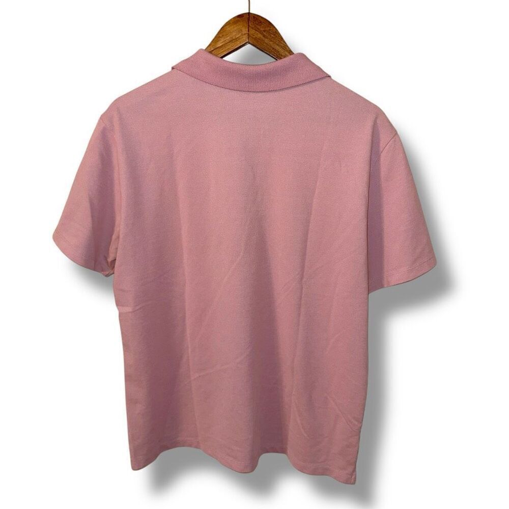 Robert Barakett Blush Pink Open Collar Knit Polo Shirt XL - Picture 7 of 7